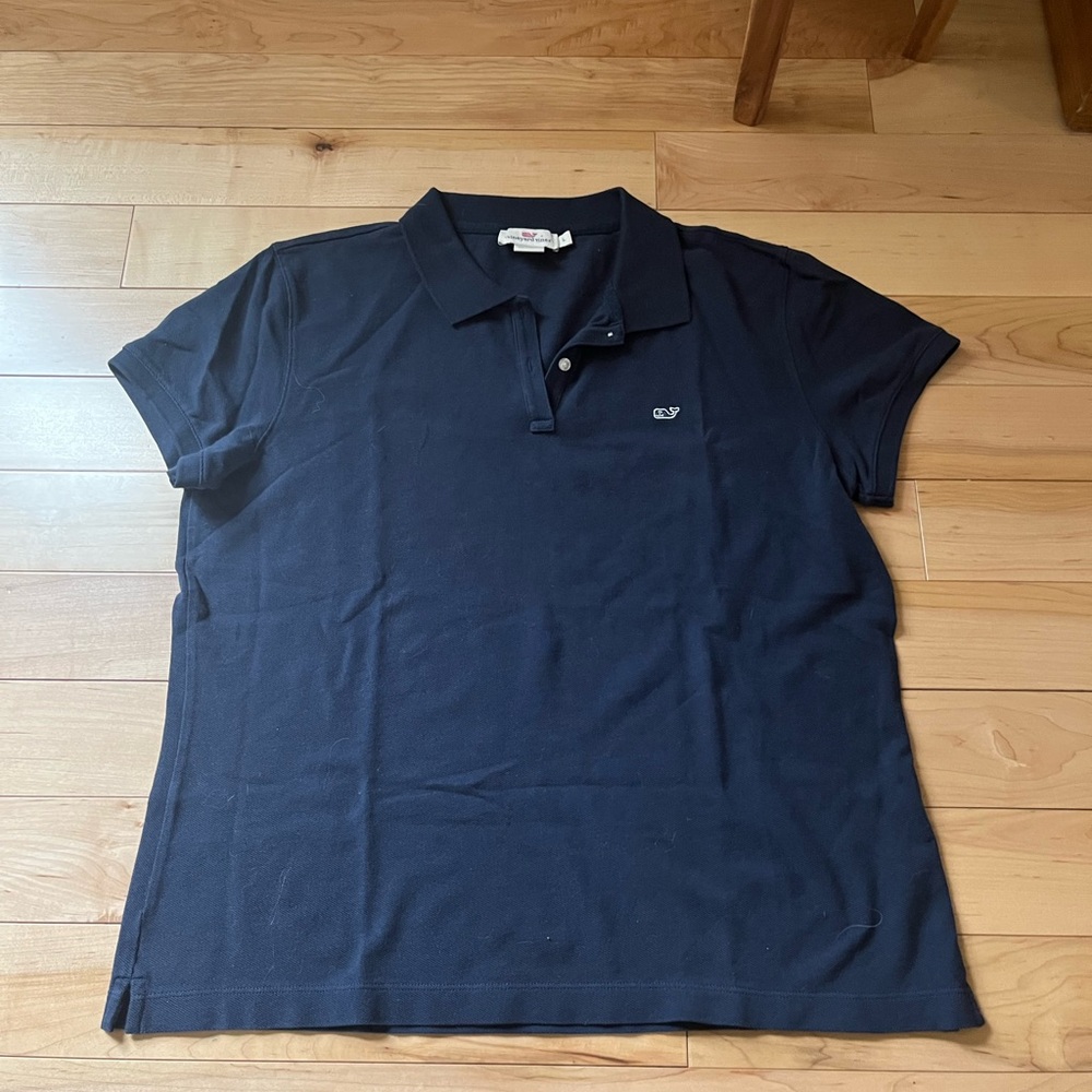 Vineyard Vines Blue Polo Shirt Classic Style lg